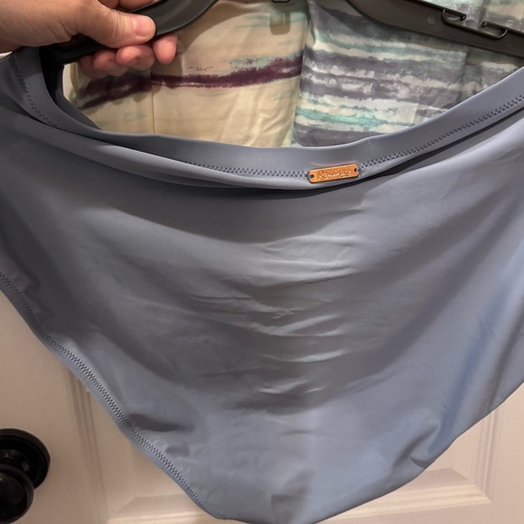 Pink and Blue Halter Ruched Swim Tankini - Picture 5 of 6